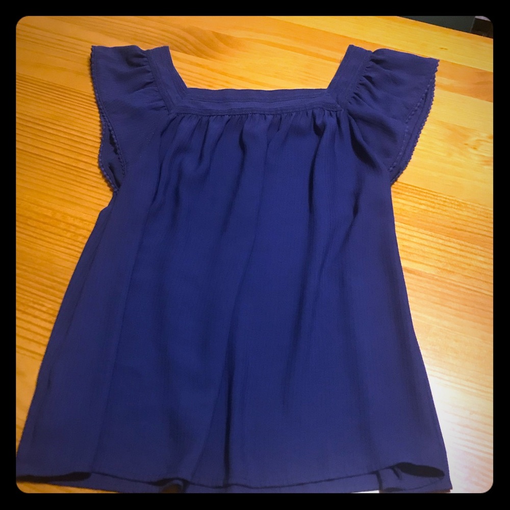 Royal Blue Blouse